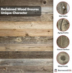 BARNWOODUSA Wooden Welcome Sign for Front Door 5 Foot, 5-Foot, Rustic Red - Image 4