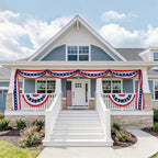 USA Bunting Flag 4th of July Red White Blue American Patriotic Independence Day and Memorial Days Decorations - Image 7