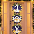 Blosssound 3 Pcs Lighted Christmas Front Door Decor, Jesus Nativity Scene by Blosssound