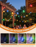 25FT G40 LED Multicolor Christmas String Lights Outdoor, 25 Globe Bulbs - Image 4
