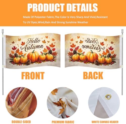 12 Pcs Seasonal Garden Flags 3x5FT Double Sided for Outdoor Decor - Image 2