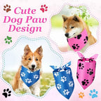Abbylike 50 Pcs Paw Print Dog Bandanas Bulk, Halloween & Birthday Party - Image 4