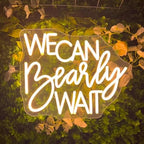 We Can Bearly Wait Neon Sign for Backdrop Baby Shower LED Neon Light by SHIDASIGN