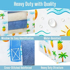 VENO Moving Bags, Wide Open Top, Clear Window, Tropical Island, 8 Pack - Image 4