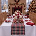 HunnmingRe 1 Pcs Red and Green Christmas Tartan Plaid Table Runner 13 x 72 - Image 4