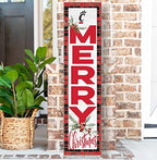 KH Sports Fan Cincinnati Bearcats Holiday Porch Leaner, 11x46 Inches, Bearcats Outdoor Christmas Sign; Display Some Holiday Cheer with This Cincinnati Bearcats Christmas Sign - Image 2