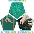 ProPik Christmas Rolling Tree Storage Bag, Fits Up to 9 ft. Tall Disassembled Holiday Tree, 28" X 16" X 60", Extra Large Heavy Duty Storage Container with Wheels, Front and Side Handles (Green) - Image 5