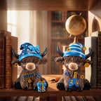 Karenhi 2 Pcs Highland Cow Figurines Resin, Hanukkah Decor for Home Desk - Image 4