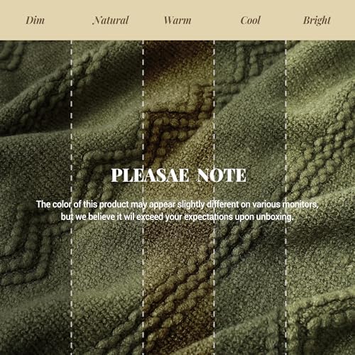 BATTILO HOME Olive Green Throw Blanket for Couch, 50"x60" - Image 7