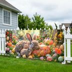 6x13 FT Easter Bunny Garage Door Banner - Colorful Egg Floral Backdrop, Large Indoor Garage Door Cover,Holiday Decoration for Home,Yard,Party - Image 7