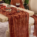 12 Pack Terracotta Cheesecloth Table Runner Boho Gauze Fall Decor by Playieer