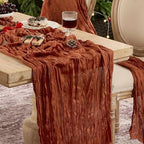 12 Pack Terracotta Cheesecloth Table Runner Boho Gauze Fall Decor by Playieer