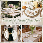 Colingmill 60 Sets 13 Inch Round Woven Placemats Bulk Farmhouse Boho - Image 6