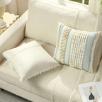 FUTEI 2 Pack Tufted Throw Pillow Covers Covers 50x50 cm,Grey Blue+Mustard - Image 4