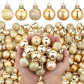 Shappy 216 Pcs Mini Christmas Ball Ornament 1.18 Inch,Gold by Shappy