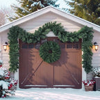 Suncalla 2 Pcs 6ft Thick Christmas Alaskan Pine Christmas Garland Greenery - Image 7