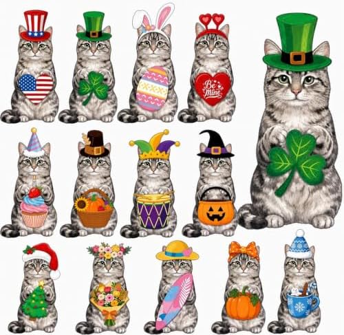Wooden Tabletop Animal Decor Magnetic Interchangeable Seasonal (A) by Unknown
