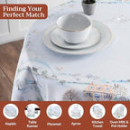 Maison d' Hermine Table Cloth Round Table Reusable 100% Cotton 63" Diameter - Image 4