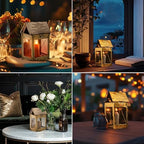 Kings County Tools Candle Lamp with Hanging Handle, Brass, 4.5” x 8.5” - Image 4