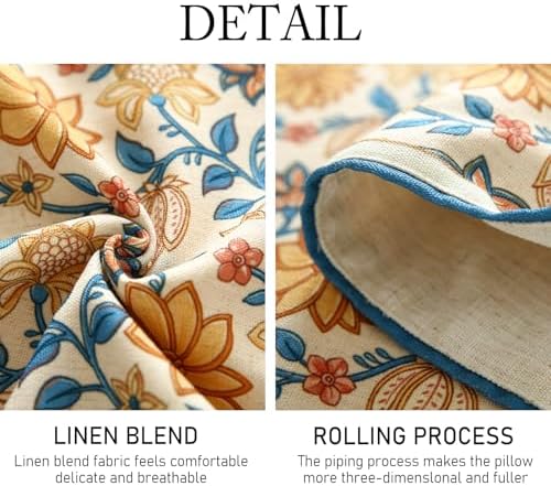 ISAENNE Designer French Linen Table Runner,87"x12"-Estevan B - Image 6