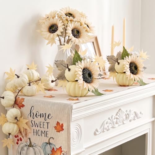 6 Pcs Fall Decor - Faux Pumpkins Centerpieces - Image 4