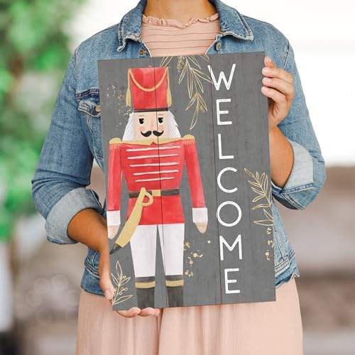 Simply Said, INC Rustic Pallets, Welcome (Nutcracker) - 16" x 10.75" Rustic Wood Sign RUS1400 - Image 4