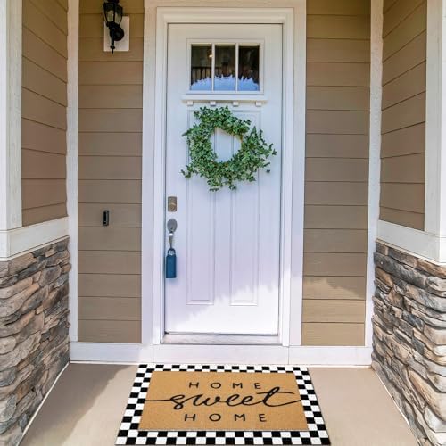 Tinideya 2 Pcs Home Sweet Home Layered Mat for Front Door - Image 4