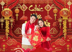 2026 Happy Vietnamese New Year Backdrop 8x6FT Vietnamese Lunar New Year Photography Background 2026 TET Decorations Kids Family Photoshoot Studio Props - Image 5