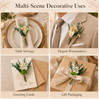 12/24PCS Handmade Dried Flower Bouquet Natural Dried Wildflowers - Image 6