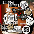 14 Pcs Halloween Tiered Tray Decor Set, Gnome Wood Table Signs (Stylish) - Image 2