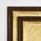 GIGIZAZA Pack of 4 Decorative Velvet Pillow Covers 20x20 Brown Gold - Image 4