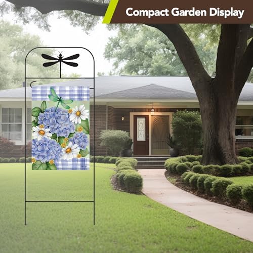 Briarwood Lane Everyday Wrought Iron Dragonfly Garden Flag Arbor 41x15 Garden Flag Decorative Arbor - Image 6