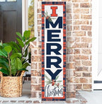 KH Sports Fan Illinois Fighting Illini Holiday Porch Leaner, 11x46 Inches, Fighting Illini Outdoor Christmas Sign; Display Some Holiday Cheer with This Illinois Fighting Illini Christmas Sign - Image 2