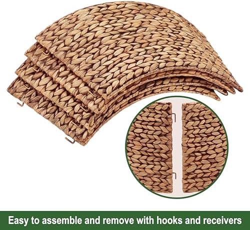 CENBOSS Rattan Christmas Tree Collar, Brown Wash, 24 inch - Image 4
