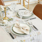 4 Pcs Wildflower Table Runner, 30x118 Inch, Colorful Embroidered Floral Spring Summer Tulle Lace Table Runner for Wedding, Birthday, Wildflower Party Decorations - Image 4