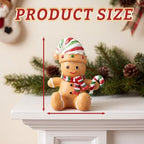Wonderjune 6 Pcs Christmas Stocking Holders for Mantle, Gingerbread Man - Image 3