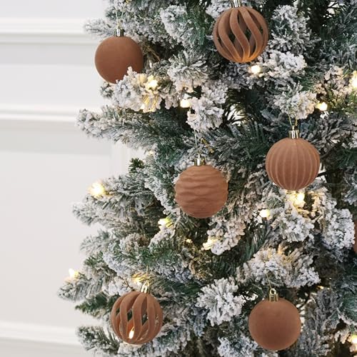 3.15In Velvet Ornaments for Christmas Tree,12Pcs Christmas Ornaments Set - Image 5