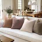 MIULEE Pack of 2 Decorative Burlap Linen Spring Throw Pillow Covers Farmhouse Pillowcases Modern Rustic Woven Textured Cushion Cover for Sofa Couch Bed 18x18 Inch Taupe - Image 4