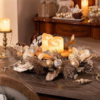 Valery Madelyn 24" Pre-Lit Large Christmas Wreath for Front Door with Light - Image 3