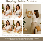 DIY Rope Canvas Kit for Beginners - Complete Macrame Ropes Supplies & Tools | DIY Macrame Art Wall Hanging Decor Starter Set, Craft Kits for Adults, Boho Wall Art Aesthetic Home Decoration (Khaki) - Image 6