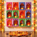 Retisee 12 Sets Diwali Paper Deep Jharokha Wall Decor for Pooja, Creative by Retisee
