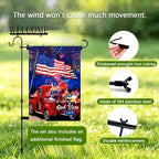 Garden Flag Stand for Outside, 4-Prong Heavy Duty Pole, 43.3 Inch - Image 4