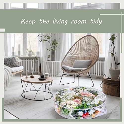 Remagr 4 Pcs 30 Inch Clear Plastic Wreath Storage Bag,Transparent - Image 5