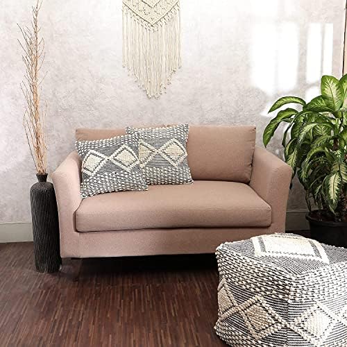 · REDEARTH · Boho Textured Handwoven Throw Pillow Cases - Diamond Medley - Image 7