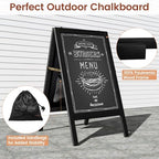 Chezerra A Frame Chalkboard Sign, 40"x20", Black - Image 6