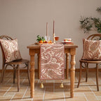 ISAENNE Designer French Linen Long Table Runner,102"x12"-Chauffrey A - Image 2