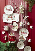 Lenox Snoopy Christmas Porcelain 12-Piece Dinnerware Set for 4 - Image 6