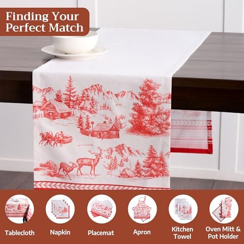 Maison d' Hermine Table Runner 100% Cotton 14.50" x 108" (Single Layer) - Image 4