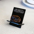 Ramadan Date Holder, Bismillah Islamic Calligraphy, Iftar Party, Ramadan Table Decoration, Eid Mubarak Gift (6 Pcs, Modern Design, Black) by iwaconcept