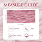 Cheesecloth Table Runner 10FT 12Pcs Pink Boho Gauze Rustic Sheer Runners - Image 2